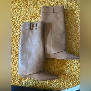 Simkhai Tan Heeled Leather Boots